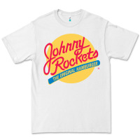 White johnny rockets Premium Tee - linhVisuals