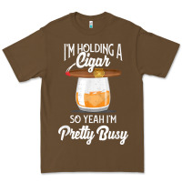 Cacao cigar smoking tshirt smoking whiskey drinking dad tee gift Premium Tee - linhVisuals
