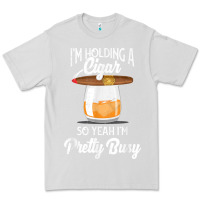Dove Grey cigar smoking tshirt smoking whiskey drinking dad tee gift Premium Tee - linhVisuals