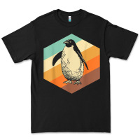 Black penguin retro vintage style penguin Premium Tee - linhVisuals