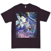 Plum spaceship earth mural Premium Tee - linhVisuals