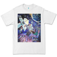 White spaceship earth mural Premium Tee - linhVisuals