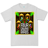 Dove Grey four calling birds Premium Tee - linhVisuals
