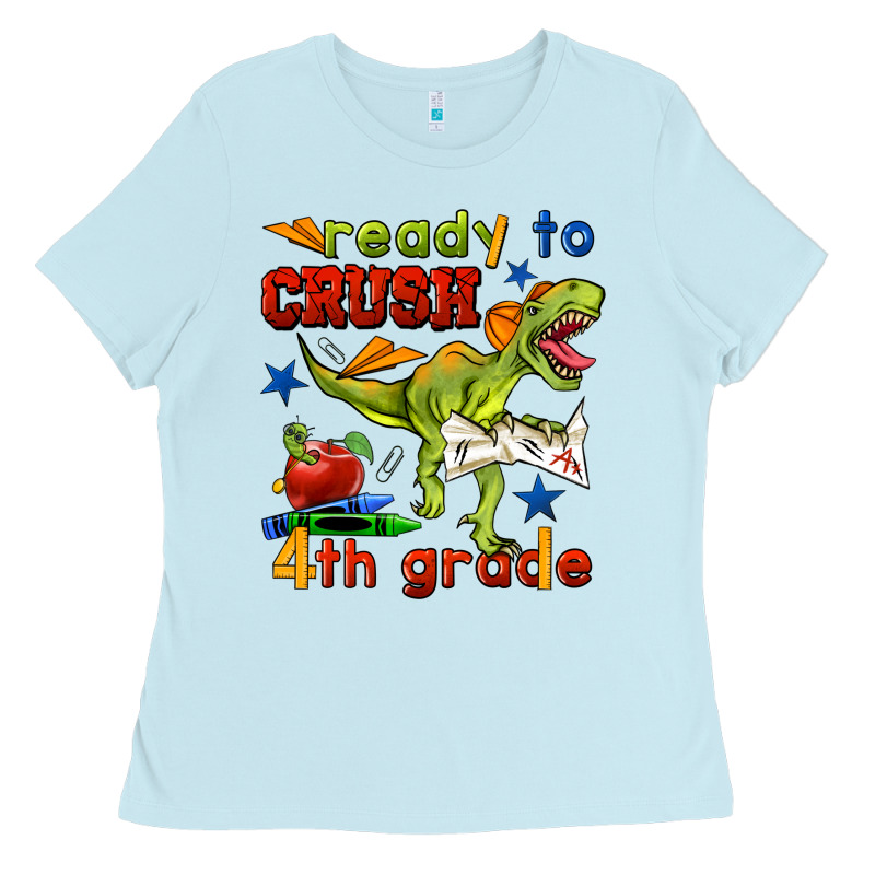 Ready To Crush 4th Grade Ladies Tee by BundleAndBundleShop | Teevron