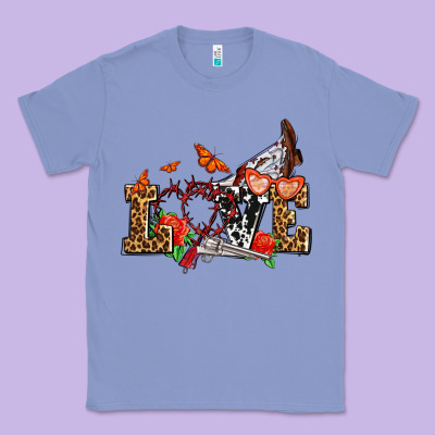 Western Love For Cowgirls Olivia Classic Tee Designed By Oliviacreatesart