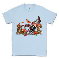 Dusty Blue western love for cowgirls olivia Classic Tee - OliviaCreatesArt