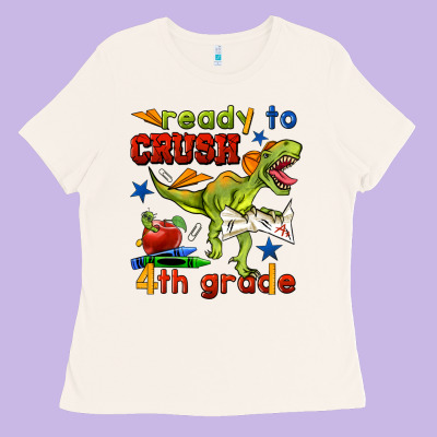 Ready To Crush 4th Grade Ladies Tee Designed By Bundleandbundleshop