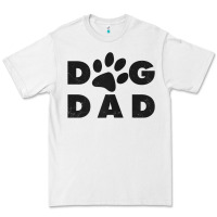 White dog dad classic design paw gift t shirt Premium Tee - linhVisuals