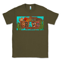 Army Green brave turquoise leopard cactus and floral arrow licanse plate Classic Tee - Artiststas