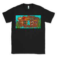 Black brave turquoise leopard cactus and floral arrow licanse plate Classic Tee - Artiststas