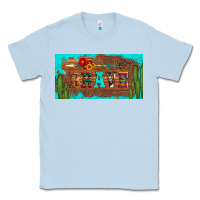 Dusty Blue brave turquoise leopard cactus and floral arrow licanse plate Classic Tee - Artiststas