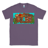 Lavender brave turquoise leopard cactus and floral arrow licanse plate Classic Tee - Artiststas