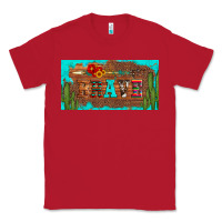 Red brave turquoise leopard cactus and floral arrow licanse plate Classic Tee - Artiststas