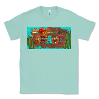 Seafoam brave turquoise leopard cactus and floral arrow licanse plate Classic Tee - Artiststas