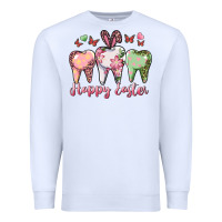 White happy easter dental Premium Sweatshirt - RanaPortraitStore