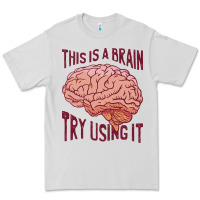 Dove Grey Brain Premium Tee - linhVisuals