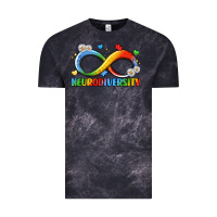 Cloud Black neurodiversity Vintage Tee - LillyAllenDesigns