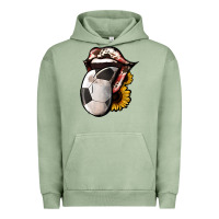 Pigment Oil Green Soccer Tongue Urban Hoodie - Jasminsmagicworld