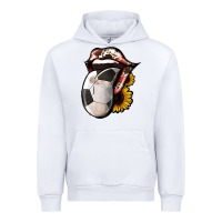 White Soccer Tongue Urban Hoodie - Jasminsmagicworld