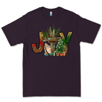 Plum joy christmas with cross bbs Premium Tee - BundleAndBundleShop