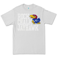 Dove Grey rock chalk jayhawk ku tshirt Premium Tee - linhVisuals