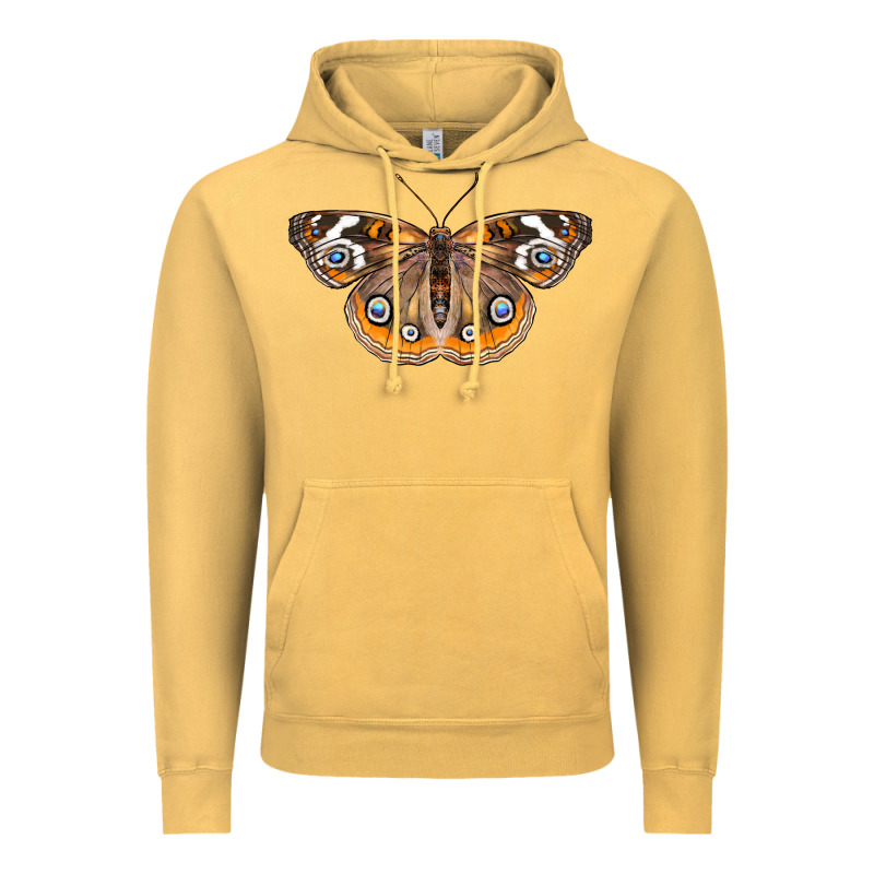 Common Buckeye Butterfly Vintage Hoodie by LillyAllenDesigns | Teevron