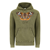 Vintage Olive Common Buckeye Butterfly Vintage Hoodie - LillyAllenDesigns