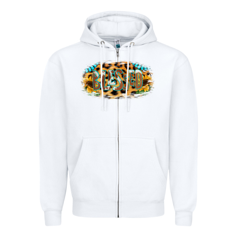 Blessed Sunflower Gemstone Zipper Hoodie by RanaPortraitStore | Teevron