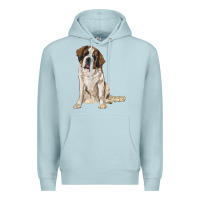 Blue Mist saint bernard Premium Hoodie - RanaPortraitStore