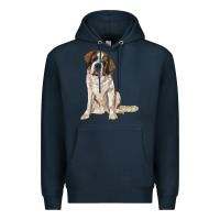 Navy saint bernard Premium Hoodie - RanaPortraitStore