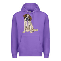Purple saint bernard Premium Hoodie - RanaPortraitStore