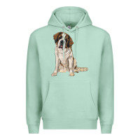 Seafoam saint bernard Premium Hoodie - RanaPortraitStore