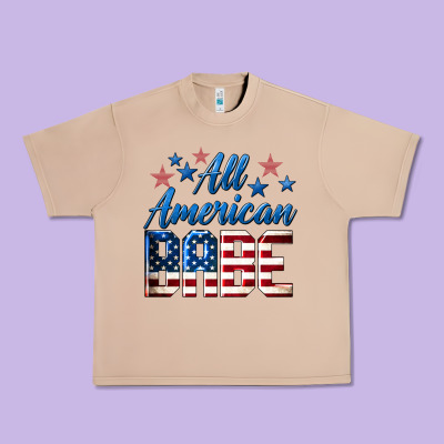 All American Babe Urban Heavy Tee Designed By Lillyallendesigns
