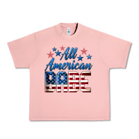 Salmon All American Babe Urban Heavy Tee - LillyAllenDesigns