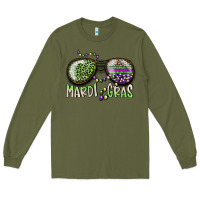 Army Green mardi gras Long Sleeve Tee - SublimationCraftShop