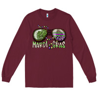 Burgundy mardi gras Long Sleeve Tee - SublimationCraftShop