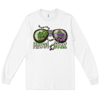 White mardi gras Long Sleeve Tee - SublimationCraftShop