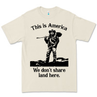 Bone this is america we don't share land here Premium Tee - linhVisuals