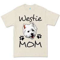 Bone westie mom dog mama west highland terrier dog Premium Tee - linhVisuals