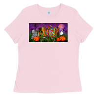 Bubblegum Pink halloween mini license plate Ladies Tee - BundleAndBundleShop