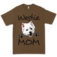 Cacao westie mom dog mama west highland terrier dog Premium Tee - linhVisuals