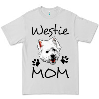 Dove Grey westie mom dog mama west highland terrier dog Premium Tee - linhVisuals
