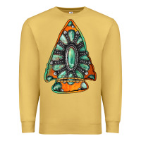 Antique Gold gemstone arrowhead Premium Sweatshirt - Jasminsmagicworld