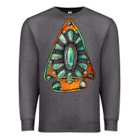 Charcoal Heather gemstone arrowhead Premium Sweatshirt - Jasminsmagicworld