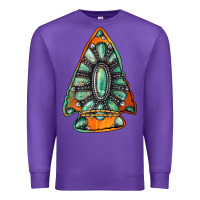 Purple gemstone arrowhead Premium Sweatshirt - Jasminsmagicworld