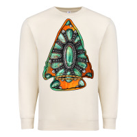 Sandshell gemstone arrowhead Premium Sweatshirt - Jasminsmagicworld
