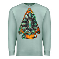 Seafoam gemstone arrowhead Premium Sweatshirt - Jasminsmagicworld