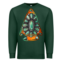 Sports Green gemstone arrowhead Premium Sweatshirt - Jasminsmagicworld