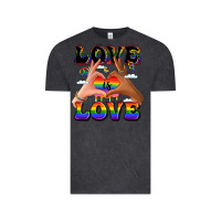 Vintage Black love is love lgbtq pride hands Vintage Tee - LillyAllenDesigns