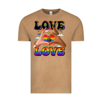 Vintage Camel love is love lgbtq pride hands Vintage Tee - LillyAllenDesigns